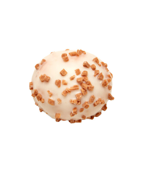 White Popdots Caramel